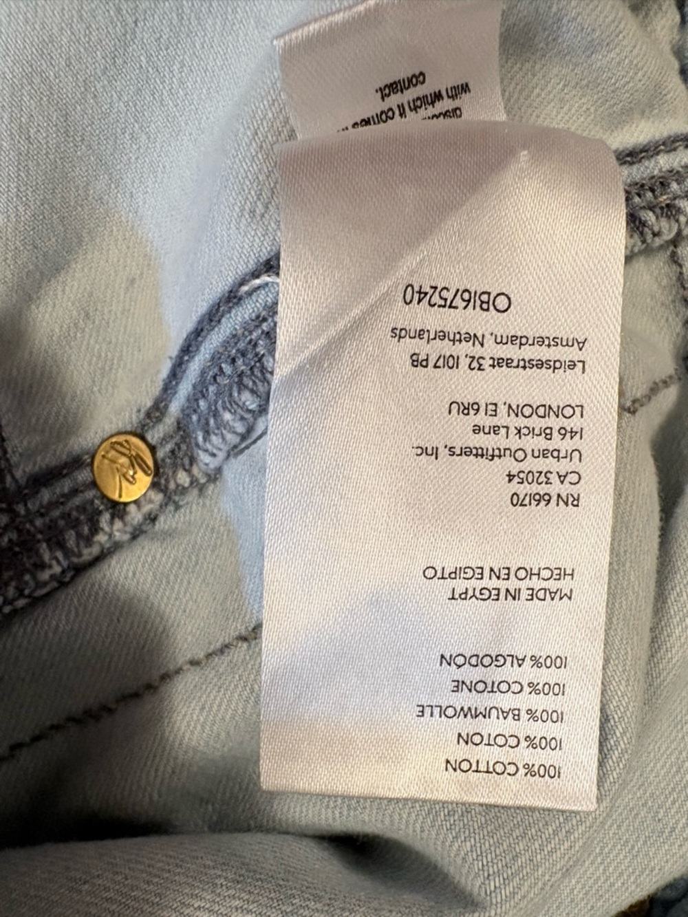 Free People Light Blue Denim Jean Shorts - Picture 3 of 6
